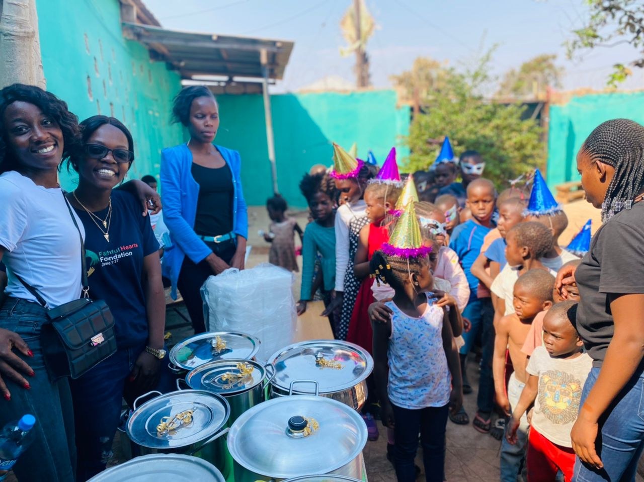 Faithful Hearts Foundation volunteers serving at St Cecilia Orphanage
