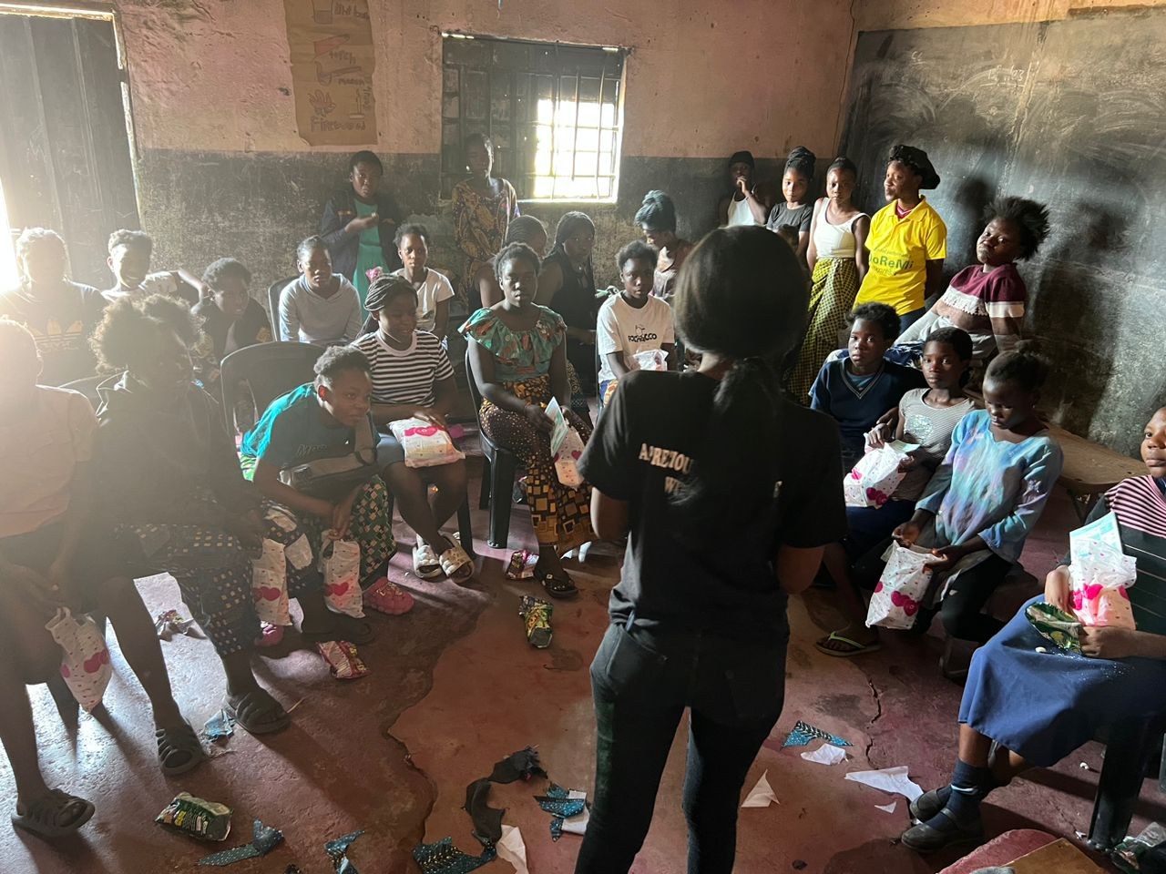Facilitated menstrual dignity training session